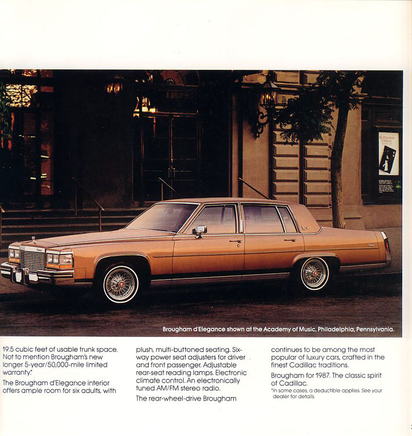 1987 Cadillac Brochure Page 14